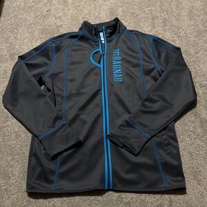 RAGNAR NordicTrack men’s zip up‎ jacket in gray and blue size XL athletic
